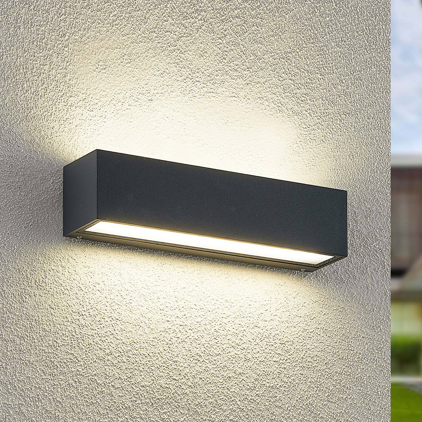 Arcchio LED-Wandleuchte Lengo, 25cm, anthrazit, up/down, CCT Arcchio LED-Wandleuchte Lengo, 25cm, anthrazit, up/down, CCT von Arcchio