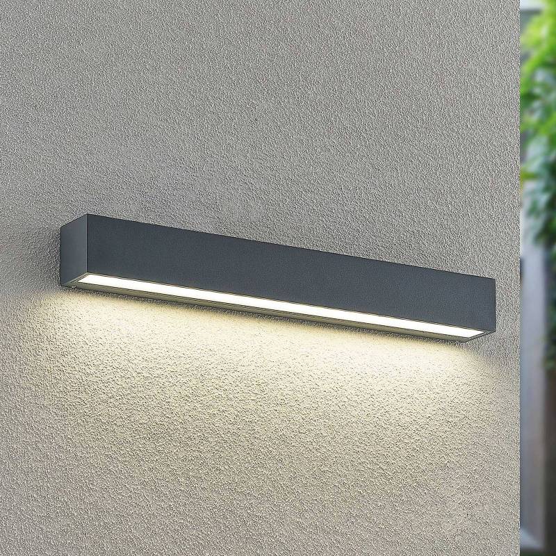 Lucande LED-Wandleuchte Lengo, 50 cm, anthrazit, down, CCT von Arcchio