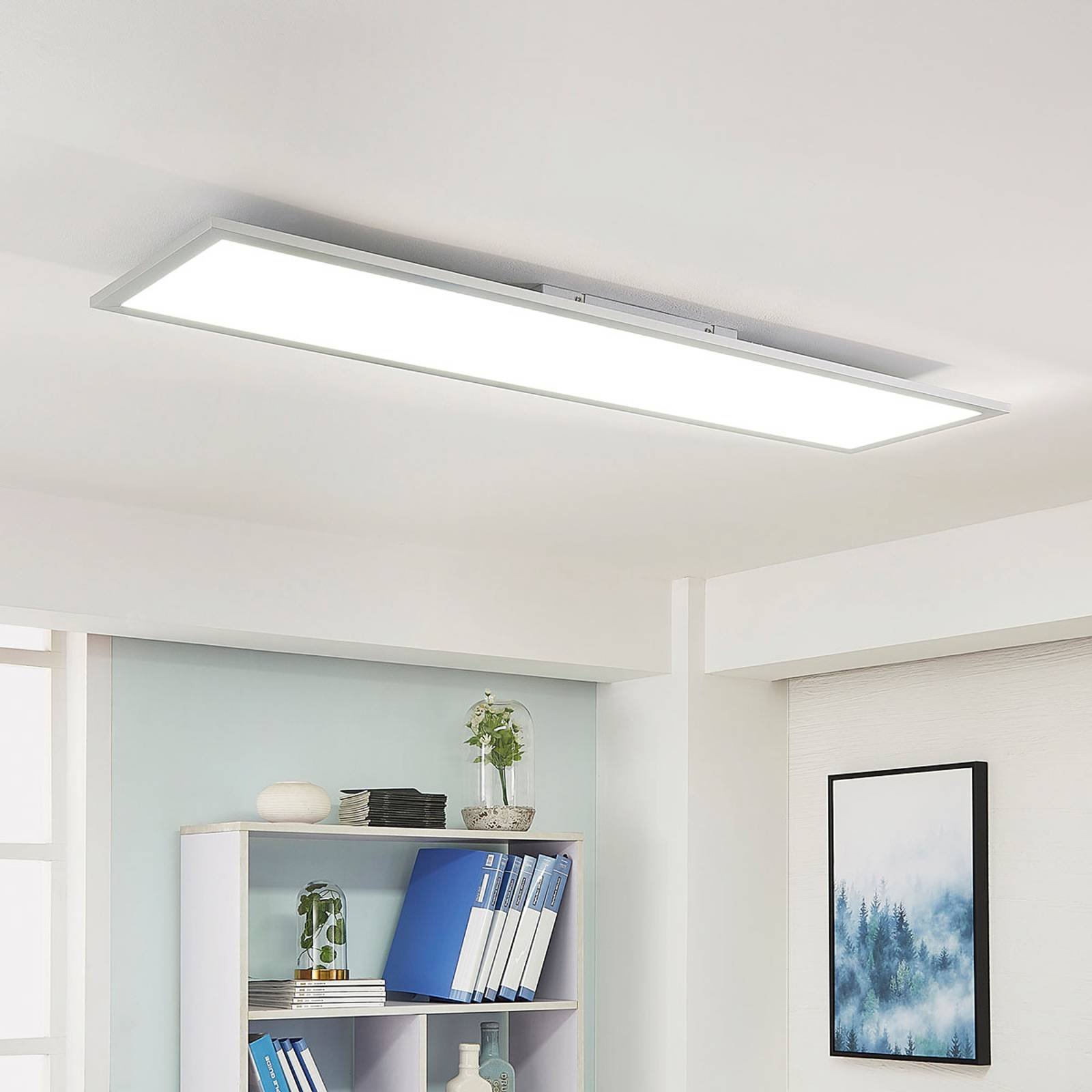 Arcchio LED-Panel Lysander, silber, 119cm, 32W, CCT, dimmbar Arcchio LED-Panel Lysander, silber, 119cm, 32W, CCT, dimmbar von Arcchio