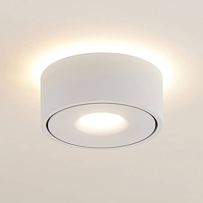 Arcchio LED-Deckenlampe Rotari, weiß, up und down, Alu von Arcchio