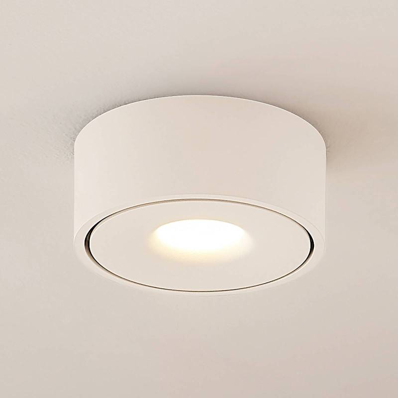 Arcchio LED-Deckenlampe Rotari, weiß, Metall, Ø 12cm von Arcchio