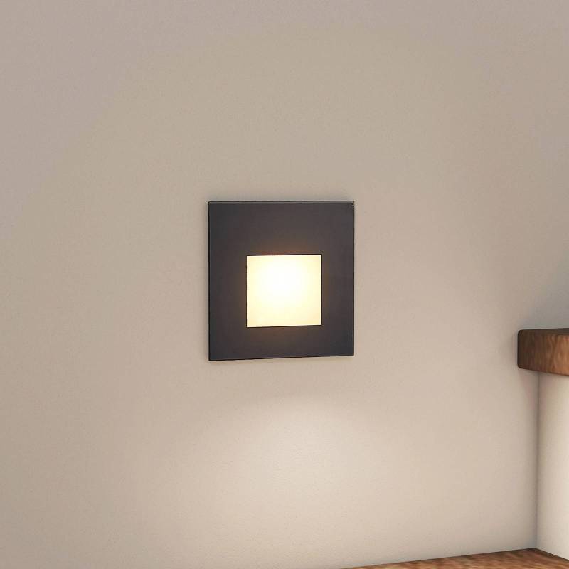 Arcchio LED-Einbaulampe Vexi, 7,8 cm x 7,8 cm, schwarz, CCT von Arcchio