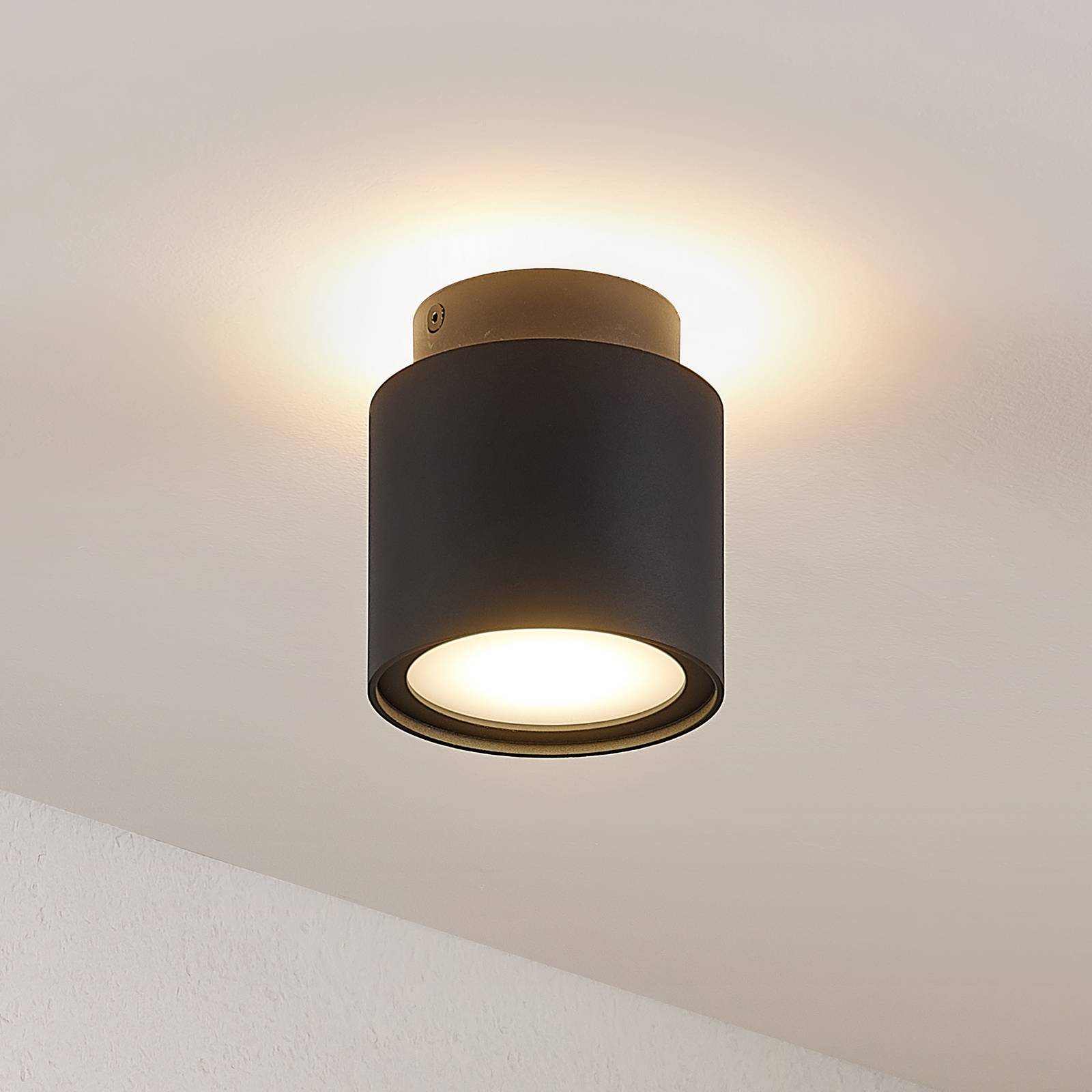 Arcchio Deckenlampe Walisa, Ø 10 cm, schwarz, Diffusor, GU10 Arcchio Deckenlampe Walisa, Ø 10 cm, schwarz, Diffusor, GU10 von Arcchio