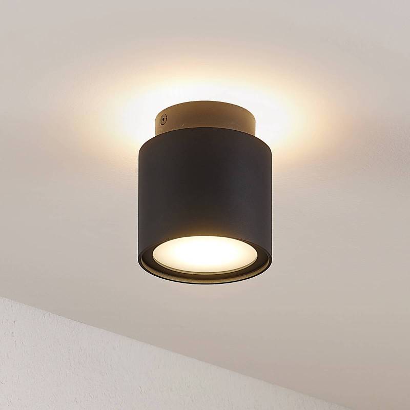 Arcchio Deckenlampe Walisa, Ø 10 cm, schwarz, Diffusor, GU10 von Arcchio