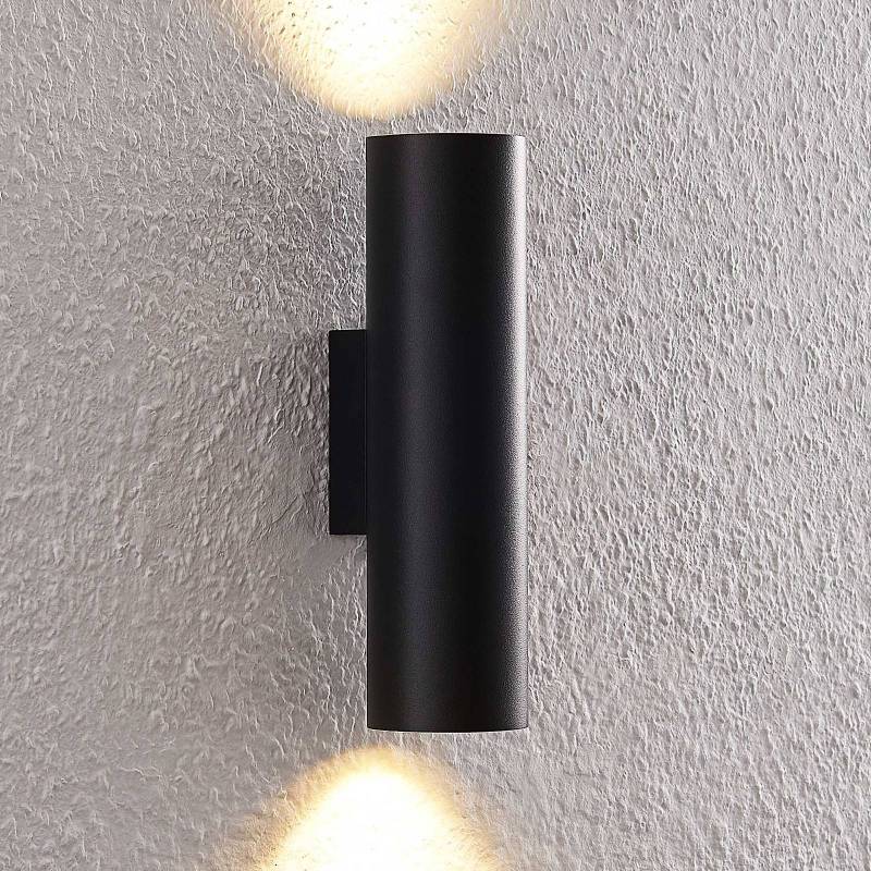 Arcchio Wandleuchte Brinja, schwarz, Metall, up/down, GU10 von Arcchio