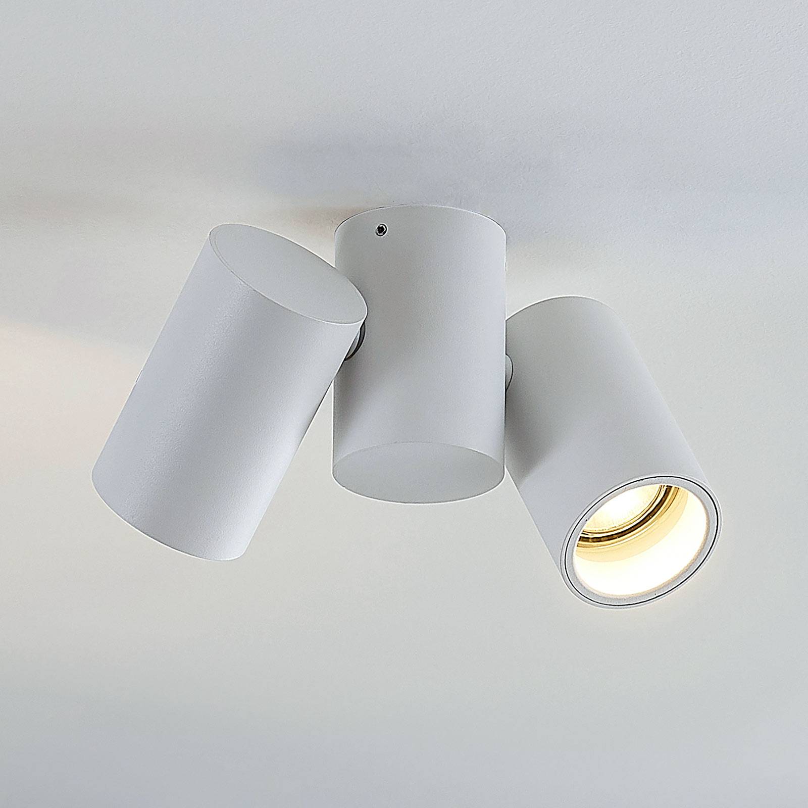 Arcchio Deckenlampe Gesina, 2flg., weiß, Alu, 17,5 cm Arcchio Deckenlampe Gesina, 2flg., weiß, Alu, 17,5 cm von Arcchio