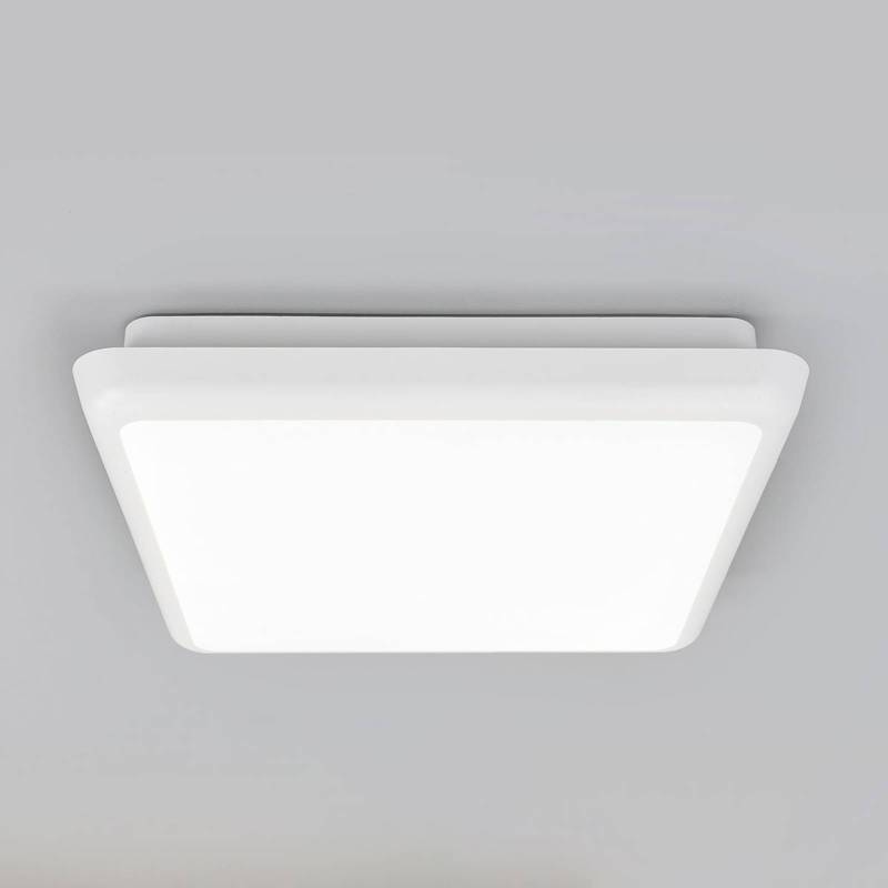 Arcchio LED-Deckenleuchte Augustin, 25 x 25 cm, weiß, IP54 von Arcchio