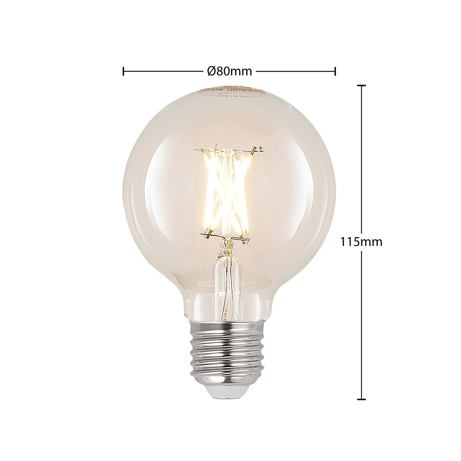 LED E27 4W G80 2.700K Filament dimmbar klar 2er von Arcchio