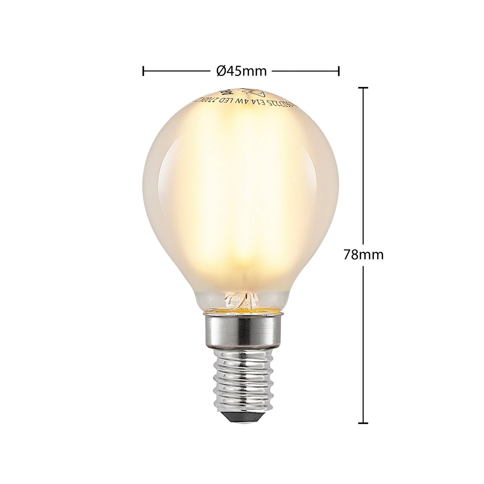 LED-Lampe E14 4W 2.700K Tropfen matt dimmbar von Arcchio