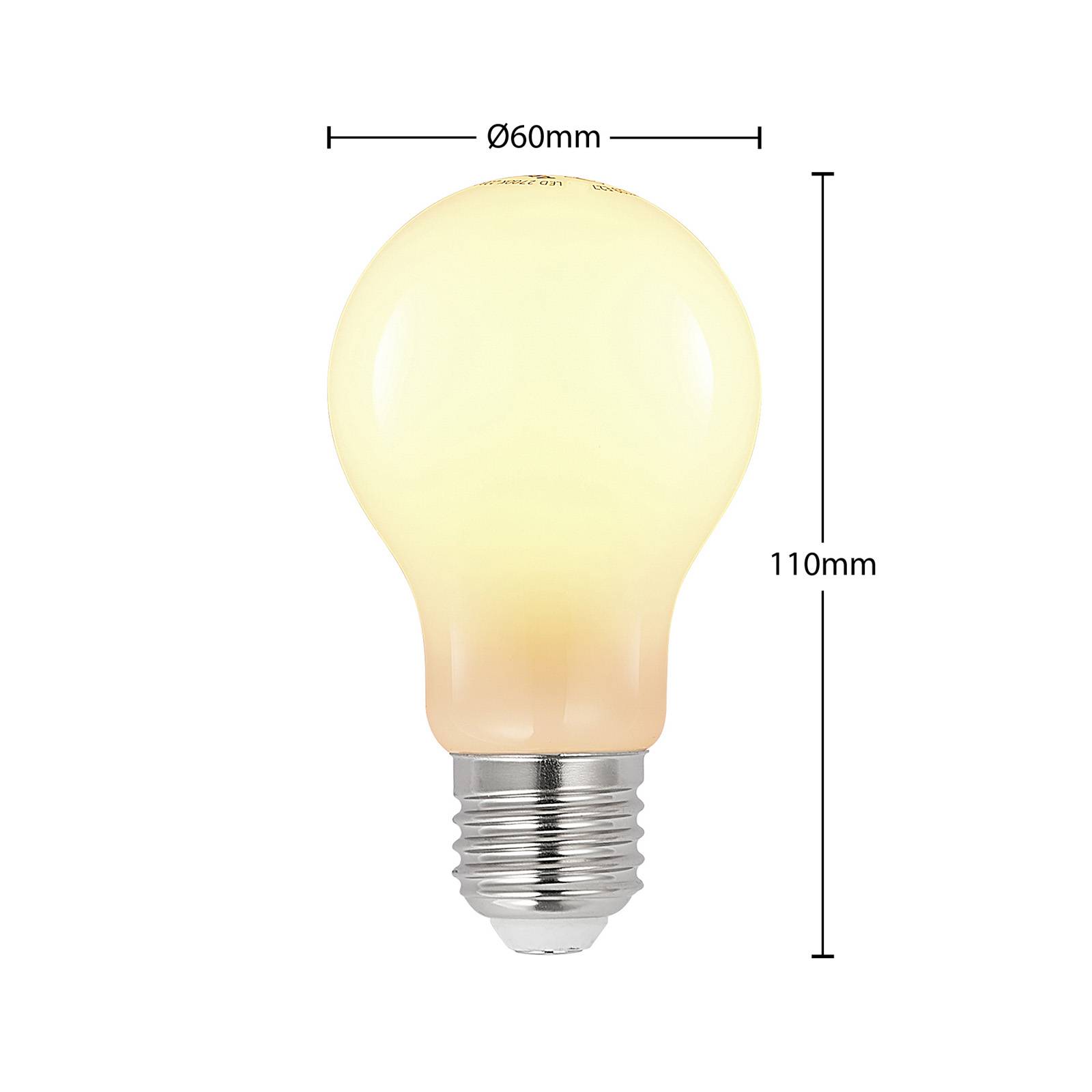 LED-Lampe E27 8W 2.700K dimmbar, opal von Arcchio
