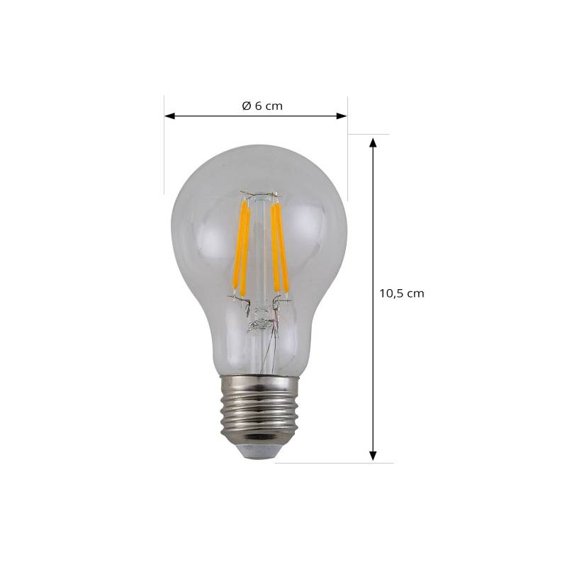 LED-Leuchtmittel Filament, klar, E27, 7,2 W, 3000K, 1521 lm von Arcchio