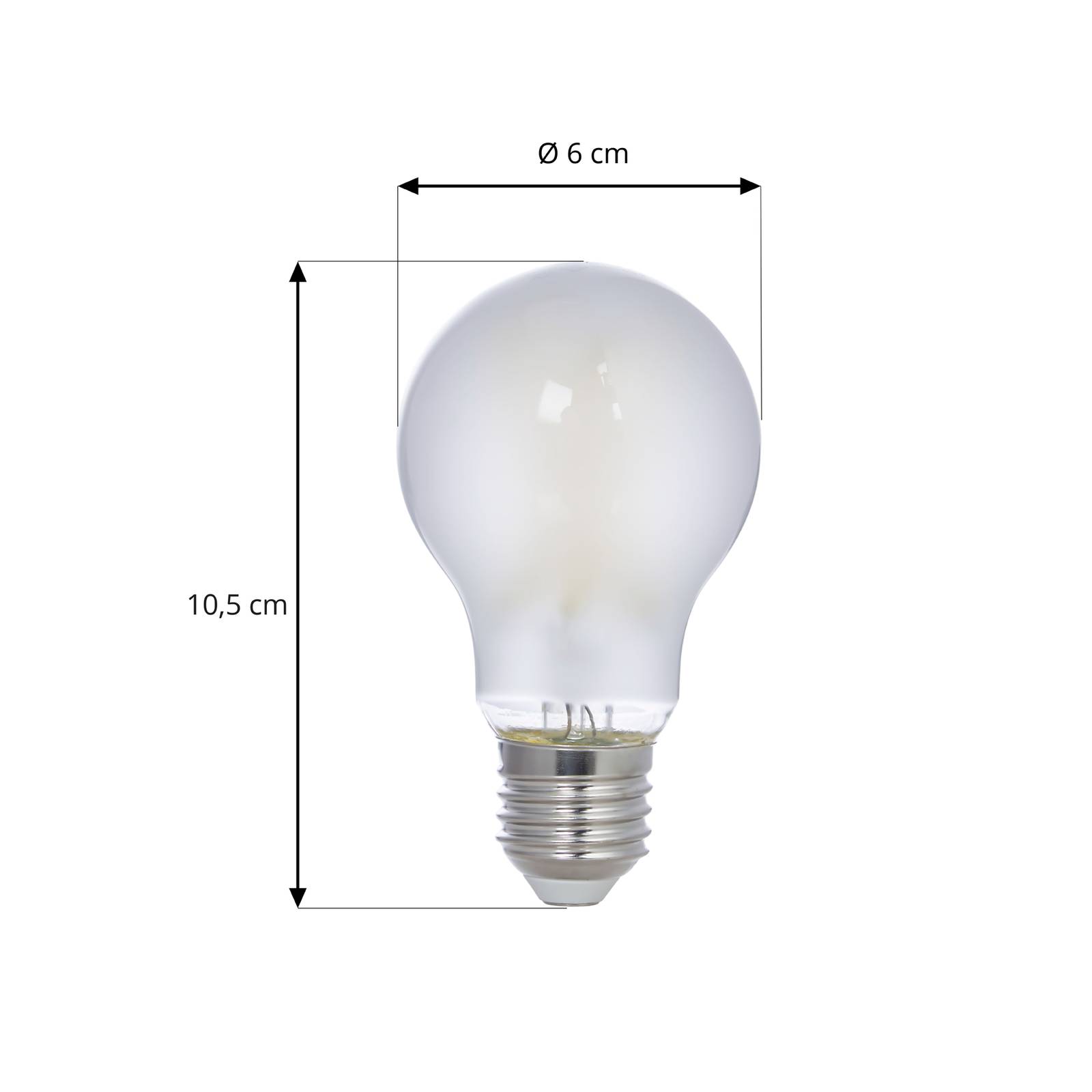 LED-Leuchtmittel Filament, matt, E27, 5W, 3000K, 1060 lm von Arcchio