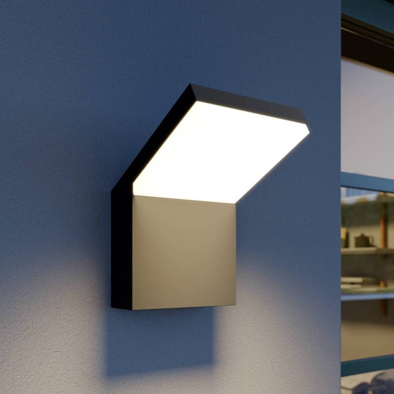 Arcchio LED-Außenwandleuchte Yolena, anthrazit, Alu, 21cm von Arcchio