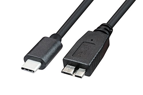 Archgon, USB-C zu Micro-B Verbindungskabel USB 3.1 Gen 1 (USB 3.0) - schwarz, Kabel mit Länge 0,45m von Archgon