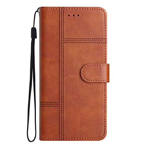 Archi Klapphüllen Kompatibel für iPhone 13 Mini Lederhülle, Magnet Brieftasche Handytasche Schutzhülle Etui Stoßfeste Cover Flip Case Wallet Standfunktion (Braun) von Archi