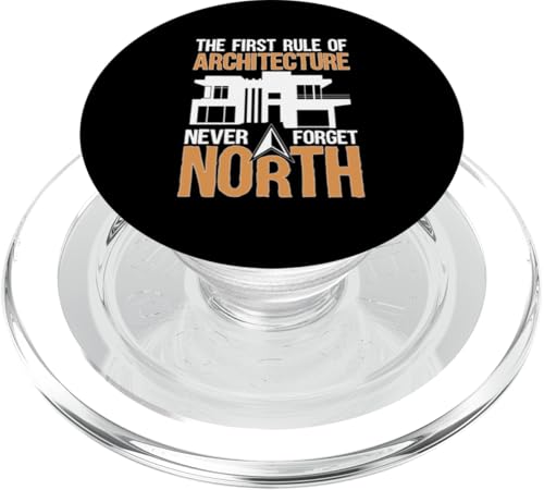 Die erste Regel der Architektur: Vergiss niemals den Norden PopSockets PopGrip für MagSafe von Architecture Student Designs For An Architect