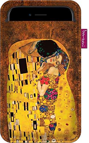 Arco Design Handyhülle aus Filz Handy Hülle Handytasche Etui 100x175 mm Schutzhülle Kuss von Gustav Klimt von Arco Design