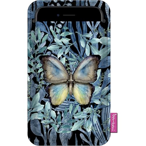 Arco Design Handytasche bertoni aus Filz und Stoff für Smartphone z.B. iPhone 15/14/14 Pro Max/13/13 Pro/12/11, Galaxy S23/S22+/S21+/S20, Redmi, Pixel 7/6 - Damen Handysocke Bunt (Emanuel, XXL) von Arco Design