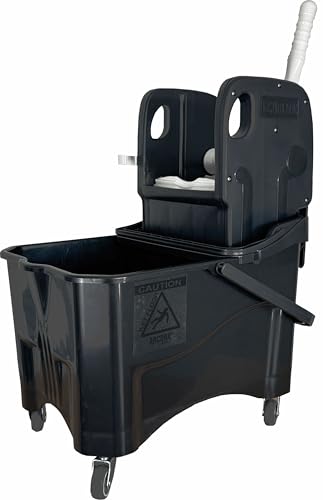 ARCORA | KIM PLUS 30 EINFACHFAHREIMER MIT PRESSE & 30/12 LITER EIMER | SCHWARZ von Arcora