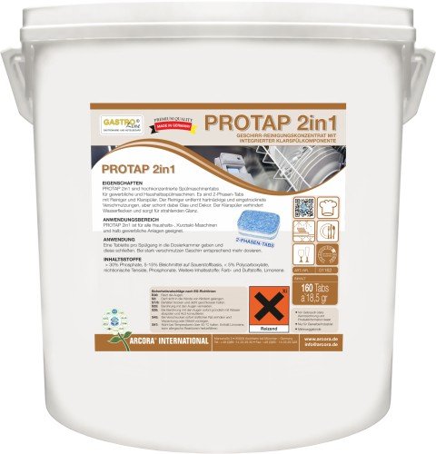 ARCORA | PROTAP 2IN1 | GESCHIRRTABS | 60 TABS von Arcora