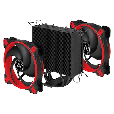 Arctic Freezer 34 eSports DUO Rot CPU Kühler für AMD und Intel CPUs von Arctic