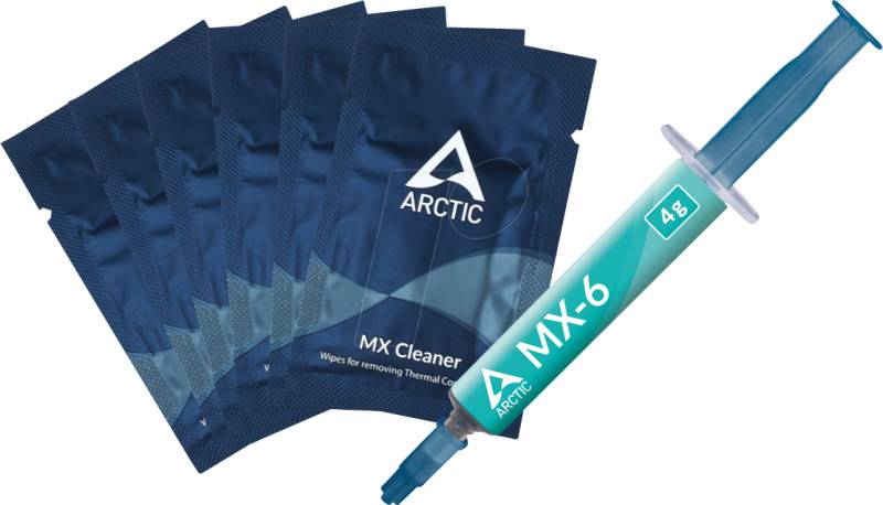 ARCTIC MX-6-4-C - Arctic MX-6 Wärmeleitpaste 4 g, inkl. 6 MX Cleaner von Arctic