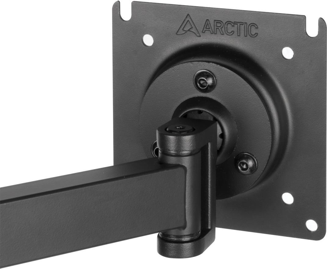 ARCTIC X1 - Befestigungskit (Gelenkarm, Klammer, VESA-Adapter) - für Monitor - Stahl, Zinklegierung - mattschwarz - Bildschirmgröße: up to 109,2 / 124,5 cm (ultra-wide) (up to 109,20cm (43) / 49 (ultra-wide)) - Tischmontage (AEMNT00061A) von Arctic