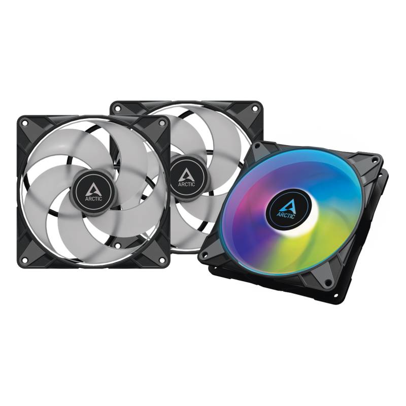 Arctic P14 PWM PST A-RGB 0dB schwarz (3er-Pack) | 140mm Gehäuselüfter von Arctic