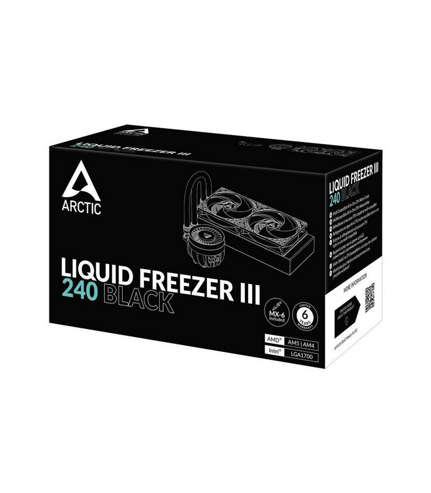 Arctic Wasserkühlung Liquid Freezer III 240 Black 2x120mm Intel/AMD von Arctic