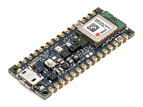 Arduino Nano 33 BLE Sense Rev2 [ABX00069] – KI-Mikrocontroller mit Sensoren, Edge Computing und Bluetooth für Wearable-, Temperatur- und Sprachanwendungen von Arduino