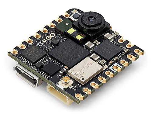 Arduino Nicla Vision [ABX00051] – Arduino Pro Family STM32H747AII6 Dual ARM Cortex M7/M4 IC-Prozessor mit Einer 2MP-Farbkamera, 6-Achsen-Bewegungssensor, Abstandssensor, integriertem Mikrofon von Arduino