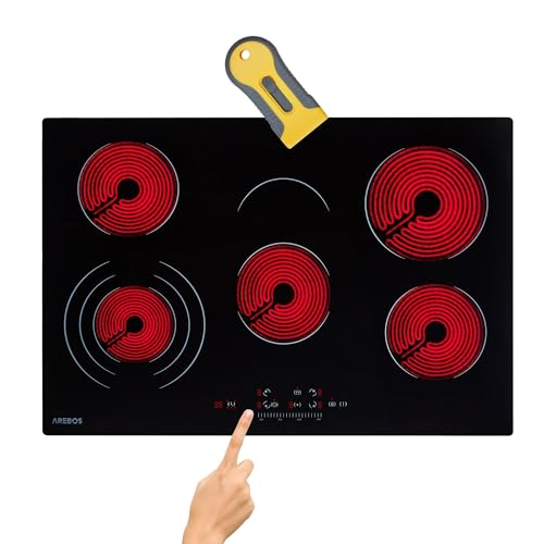 Arebos Glaskeramikkochfeld | 8700 W | 5 Kochfelder | 77 cm | autark | inkl. Dreiringzone und Bräterzone | mit Sensor Touch | Kindersicherung | Überhitzungsschutz | Autoabschaltung Arebos Glaskeramikkochfeld | 8700 W | 5 Kochfelder | 77 cm | autark | inkl. Dreiringzone und Bräterzone | mit Sensor Touch | Kindersicherung | Überhitzungsschutz | Autoabschaltung von Arebos