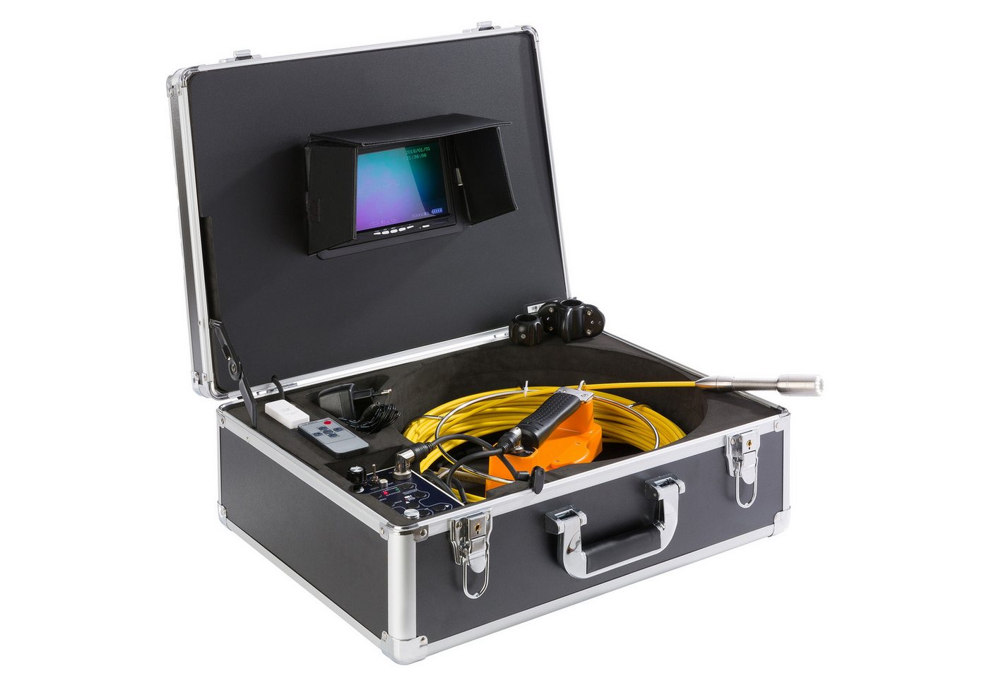 Arebos Rohrkamera, Endoskop, Kanalkamera, 30 m, mit USB Anschluss Inspektionskamera (60 min Videoaufnahme, Aufnahmezeit: 7 Stunden) von Arebos