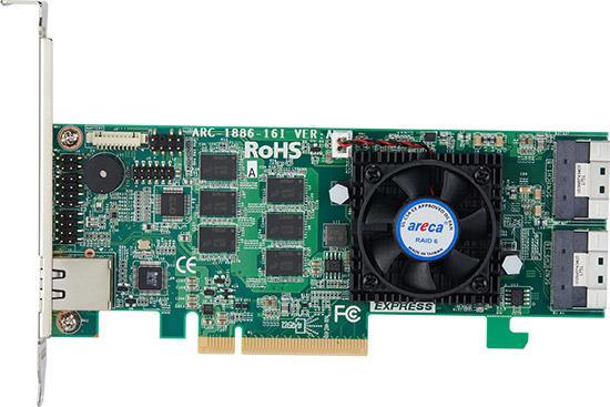 Areca ARC-1886-16I RAID-Controller PCI Express x8 4.0 12 Gbit/s (ARC-1886-16I) von Areca