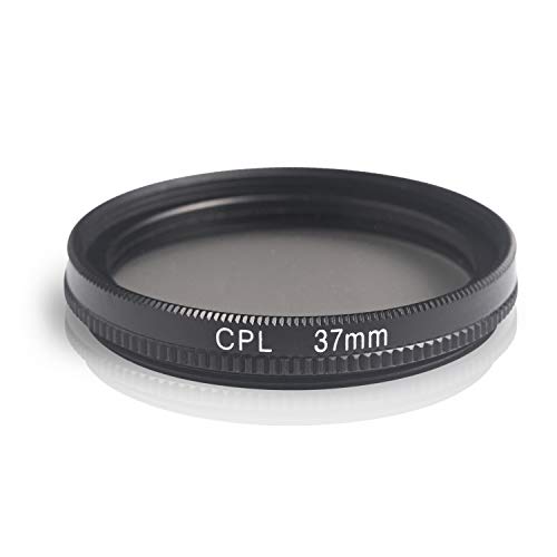 Ares Foto® CPL Zirkular-Polfilter Polarisationsfilter, optisches Glas & Aluminium. Für Canon Sony Nikon Fujifilm Pentax Tamron Sigma Leica Olympus Panasonic (37mm) von Ares Foto