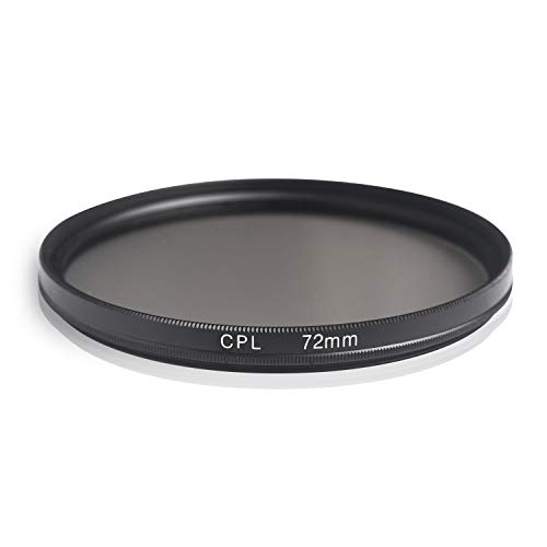 Ares Foto® CPL Zirkular-Polfilter Polarisationsfilter, optisches Glas & Aluminium. Für Canon Sony Nikon Fujifilm Pentax Tamron Sigma Leica Olympus Panasonic (72mm) von Ares Foto