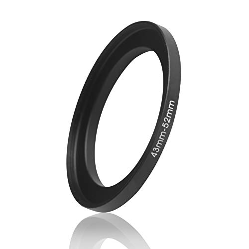 Ares Foto® Step Up Filteradapter Adapter Ring. CNC-gefrästes Aluminium. Kompatibel mit Objektiven Aller Hersteller: Canon Sony Nikon Fujifilm Olympus Pentax Leica Tamron Sigma (43mm – 52mm) von Ares Foto