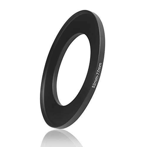 Ares Foto® Step Up Filteradapter Adapter Ring. CNC-gefrästes Aluminium. Kompatibel mit Objektiven Aller Hersteller: Canon Sony Nikon Fujifilm Olympus Pentax Leica Tamron Sigma (52mm – 77mm) von Ares Foto