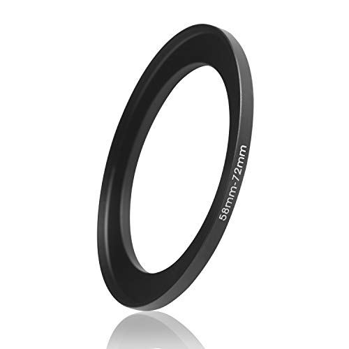 Ares Foto® Step Up Filteradapter Adapter Ring. CNC-gefrästes Aluminium. Kompatibel mit Objektiven Aller Hersteller: Canon Sony Nikon Fujifilm Olympus Pentax Leica Tamron Sigma (58mm – 72mm) von Ares Foto