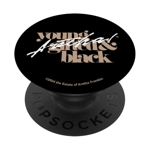 Aretha Franklin Young Gifted and Black Bold Zitat PopSockets Klebender PopGrip Aretha Franklin Young Gifted and Black Bold Zitat PopSockets Klebender PopGrip von Aretha Franklin