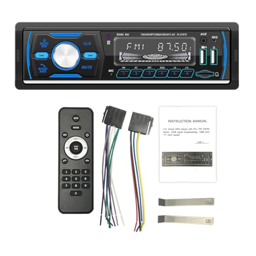Areyourshop 1 DIN Car Radio Bluetooth MP3 Player mit USB AUX FM RDS DAB+ AM Stereo, LCD VA Bildschirm, Fernbedienung, TF Kartenleser, 60W Leistung, MP3/WMA/WAV/FLAC kompatibel Areyourshop 1 DIN Car Radio Bluetooth MP3 Player mit USB AUX FM RDS DAB+ AM Stereo, LCD VA Bildschirm, Fernbedienung, TF Kartenleser, 60W Leistung, MP3/WMA/WAV/FLAC kompatibel von Areyourshop