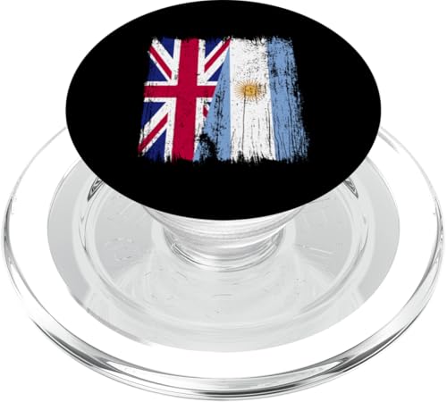 Britische Argentinien, halbe Flagge, britische argentinische Wurzeln PopSockets PopGrip für MagSafe von Argentine Republic Design Argentina Flag