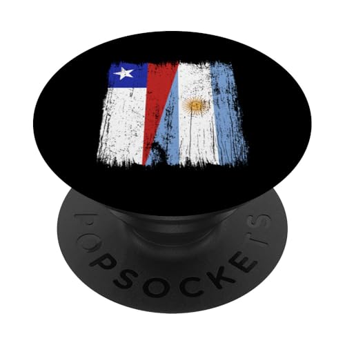 Chile Argentinien halbe Flagge chilenische argentinische Wurzeln PopSockets Klebender PopGrip Chile Argentinien halbe Flagge chilenische argentinische Wurzeln PopSockets Klebender PopGrip von Argentine Republic Design Argentina Flag