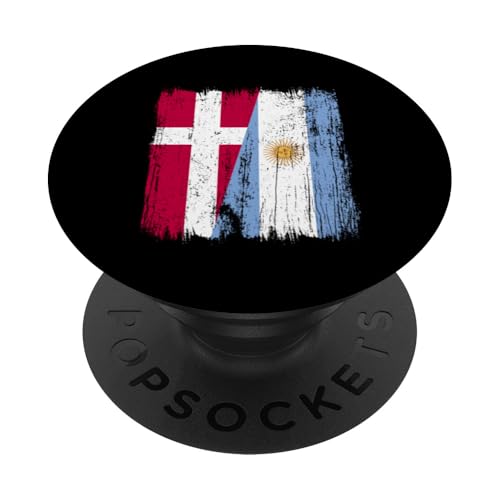 Dänemark Argentinien Halbflagge dänische argentinische Wurzeln PopSockets Klebender PopGrip Dänemark Argentinien Halbflagge dänische argentinische Wurzeln PopSockets Klebender PopGrip von Argentine Republic Design Argentina Flag