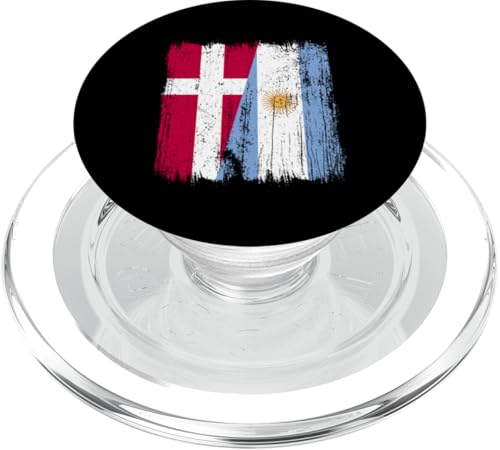 Dänemark Argentinien Halbflagge dänische argentinische Wurzeln PopSockets PopGrip für MagSafe Dänemark Argentinien Halbflagge dänische argentinische Wurzeln PopSockets PopGrip für MagSafe von Argentine Republic Design Argentina Flag