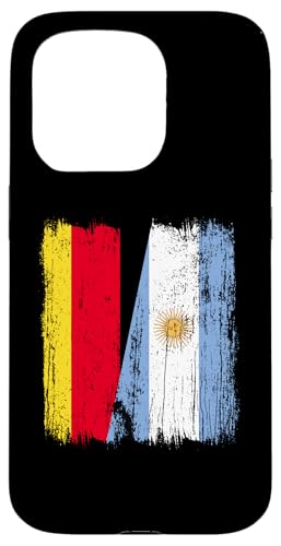 Deutschland Argentinien Halbflagge deutsche argentinische Wurzeln Hülle für iPhone 15 Pro von Argentine Republic Design Argentina Flag