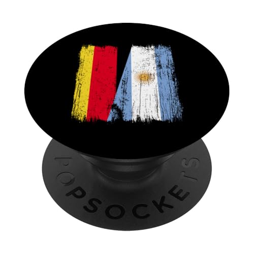 Deutschland Argentinien Halbflagge deutsche argentinische Wurzeln PopSockets Klebender PopGrip Deutschland Argentinien Halbflagge deutsche argentinische Wurzeln PopSockets Klebender PopGrip von Argentine Republic Design Argentina Flag