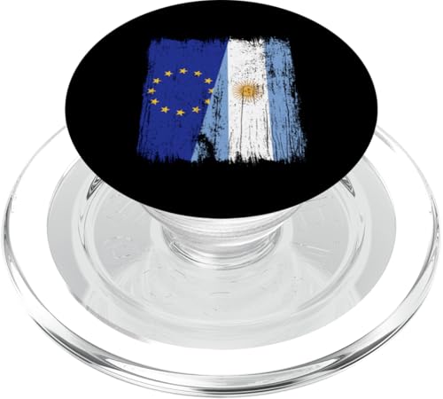 EU Argentinien Halbflagge Europäische Union Argentinische Wurzeln PopSockets PopGrip für MagSafe EU Argentinien Halbflagge Europäische Union Argentinische Wurzeln PopSockets PopGrip für MagSafe von Argentine Republic Design Argentina Flag