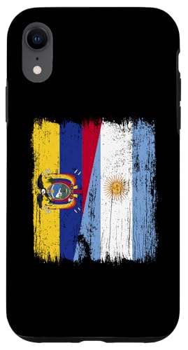 Ecuador Argentinien halbe Flagge Ecuadorianische argentinische Wurzeln Hülle für iPhone XR von Argentine Republic Design Argentina Flag