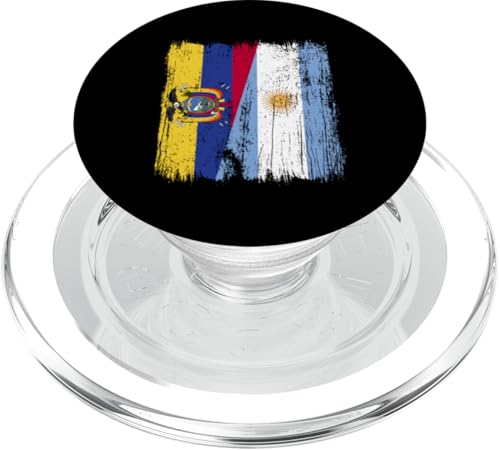 Ecuador Argentinien halbe Flagge Ecuadorianische argentinische Wurzeln PopSockets PopGrip für MagSafe Ecuador Argentinien halbe Flagge Ecuadorianische argentinische Wurzeln PopSockets PopGrip für MagSafe von Argentine Republic Design Argentina Flag